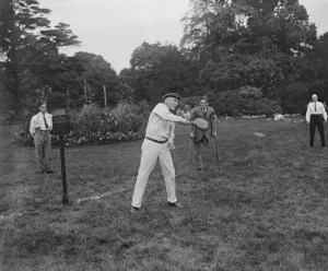 Sportsman Prints: The Bishop of London plays stoolball at Fulham Palace