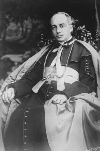 Bishop scandalised by short skirted girl. The Bishop of Lausanne and Geneva, who