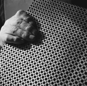 Wood Prints: Block making in Wilmington, Kent. A close up of a completed wooden block