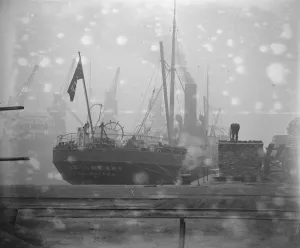 Crane Prints: The bolshevik ship Bolshevik photographed in the Roath dock Cardiff 5 November 1924