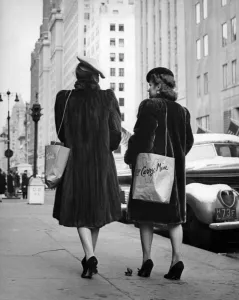 Fur Coat Prints: Bonwit Teller is introducing the Victory Shoulder Sack as a fashion must for