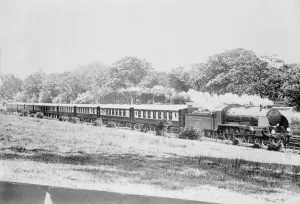 The Bournemouth belle,s R All Pullman Luxary Train, London to Bournemouth passing