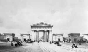 Portico Prints: From Bournes Drawings of the London and Birmingham Railway 1839 Euston Grove Station