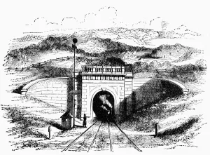 Entrance Prints: Box tunnel showing the West Portal - Box Tunnel is a railway tunnel in western England