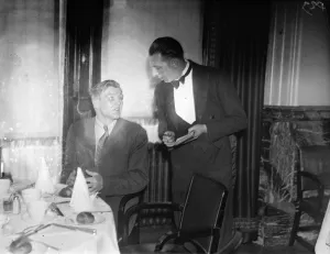 Boxer, Marcus Neusals victory breakfast in his London hotel after defeating Jack