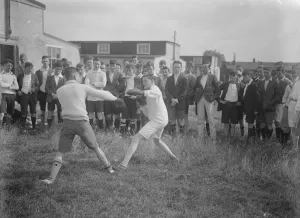 Fight Prints: Boys from public schools and factories at Duke of Yorks camp, New Romney, Kent