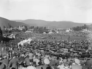 Braemar gathering. Games in progress. 11 September 1926