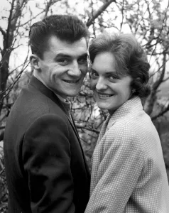 Smiling Prints: Brenda Barnes 17 of Kent and Paul Bodrogi 21 of Hungary have announced their engagement