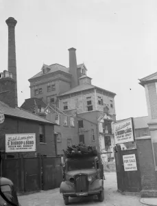 The brewery in Dartford, Kent, is being demolished by demolition contractors Syd