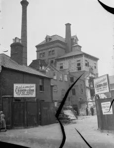 Frame Prints: The brewery in Dartford, Kent, is being demolished by demolition contractors Syd