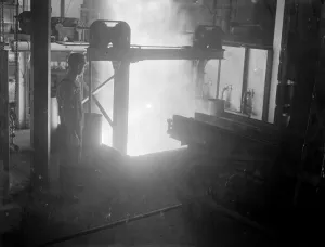 War Effort Prints: Where Britain forges victory. This pictures were taken in a Royal Ordinance factory