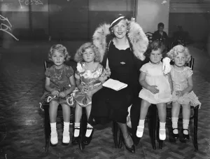 Britains most beautiful hair - Child prizewinners at Olympia. Valerie Mary Walkyier