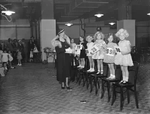 Britains most beautiful hair - Child prizewinners at Olympia. Valerie Mary Walkyier