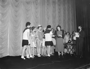 Film Star Prints: British actress miss Belle Chrystall at the Odeon cinema in Sidcup, Kent