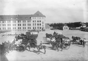 With the British forces in upper Silesia Plebiscite area. British troops drawn up