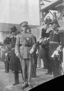 Salute Prints: British squadron at Lisbon, under command of Rear Admiral Larken. General Carmona