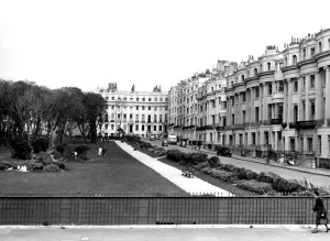 Railings Prints: Brunswick Square, Hove, Sussex, 1940s