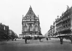 Brussels, Belgium. Boulevard du Nord et de la Senne. 19 April 1923