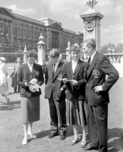 Buckingham Palace, London. mHis Royal Highness the Duke of Edinburgh presented plaque
