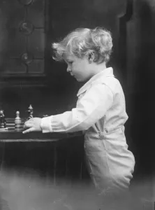 Prince Prints: A budding Capablanca Little Prince Michael of Romania, the oly son of the Crown Prince