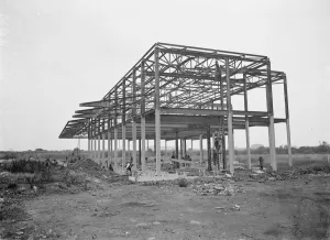 The building of the Ascott Gas, Water, Gesyers Works Ltd, Neasden. 1937