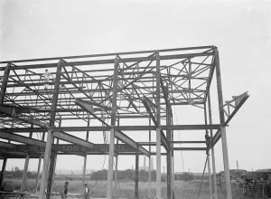 The building of the Ascott Gas, Water, Gesyers Works Ltd, Neasden. 1937