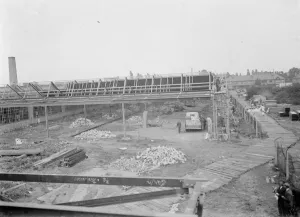 The building of the Ascott Gas, Water, Gesyers Works Ltd, Neasden. 1937