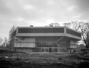 The building of The Festival Theatre Chichester in Sussex 31 January 1962