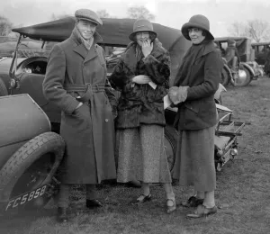Fur Coat Prints: Bullingdon Club Point To Point at Launton. Sir J. Walker, Miss Walker and Miss Cotton