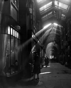 The Burlington Arcade, London. Overseas visitors find traditional British quality