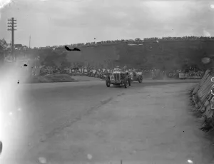 C R Whitcroft wins ulster tourist car race after race thrills. C R Whitcroft in