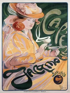 Artist Prints: Cafe Jacqmotte by Nicolas Toussaint Charlet Nicolas Toussaint Charlet (December 20