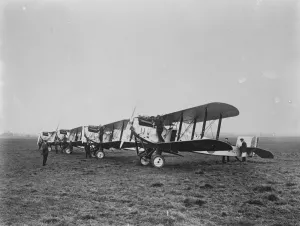 Cairo to Cape Town flight. The four Fairey III biplanes, which under the command