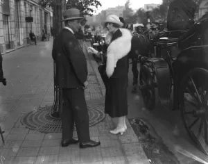 The Cairo Season, Egypt. Lady Ribblesdale and Captain Hern 21st March 1923