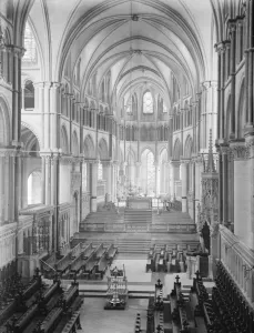 Christian Prints: Canterbury Cathedral. Interior, looking towards the Chapel of St Thomas a Becket