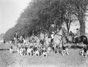 Captain E H Colville at the Royal Artillery Drag Hunt on Gn Street Green in Woolwich