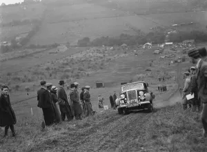 Hill Prints: Car, hillclimb. 1935