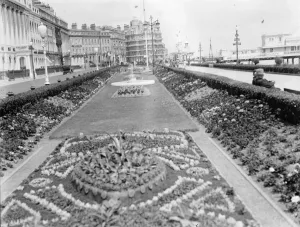 Seafront Prints: Carpet Gardens, Eastbourne. East Sussex