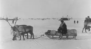 Snow Prints: Carrying the United States mail furthest north An interesting picture taken on