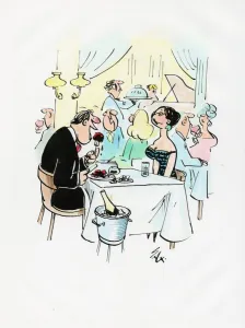 A cartoon by famous cartoonist Sax
