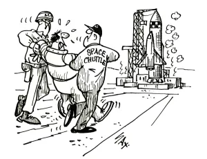 Illustration Prints: Cartoon by Sax Second thoughts