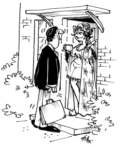 Cartoon by Sax Usually paying little or no attention to political correctness, Sax