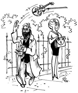 Cartoon by Sax Usually paying little or no attention to political correctness, Sax