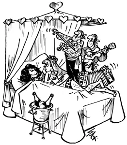 Cartoon by Sax Usually paying little or no attention to political correctness, Sax