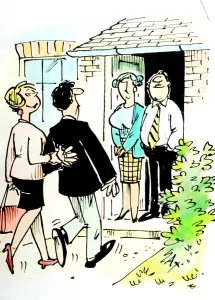 Cartoon by Sax Usually paying little or no attention to political correctness, Sax
