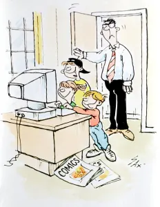 Cartoon by Sax Usually paying little or no attention to political correctness, Sax