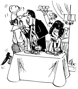 Cartoon by Sax Usually paying little or no attention to political correctness, Sax