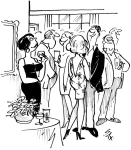 Cartoon by Sax Usually paying little or no attention to political correctness, Sax