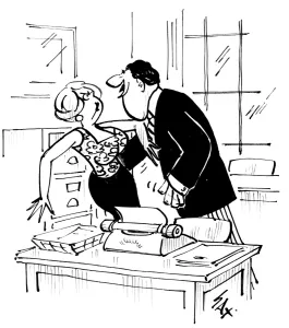 Cartoon by Sax Usually paying little or no attention to political correctness, Sax