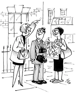 Cartoon by Sax Usually paying little or no attention to political correctness, Sax